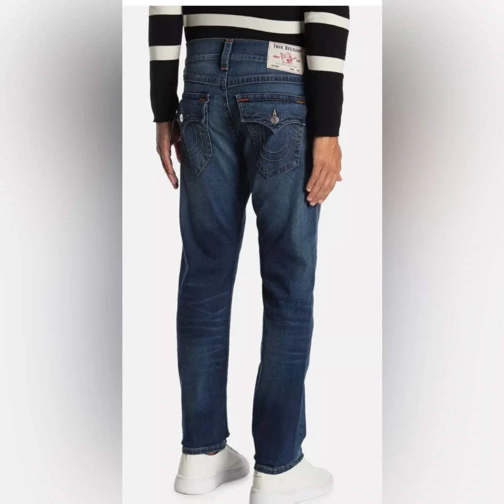 TRUE RELIGION‎ Ricky Flap Relaxed Straight Fit Jeans Size 38